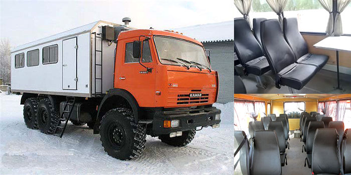 Вахтовый автобус (вахта) на шасси КаМАЗ